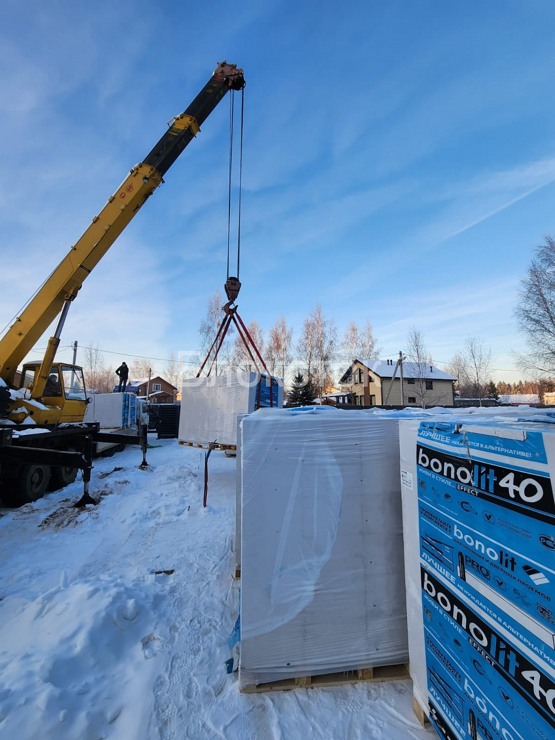 Пеноблоки стеновые Бонолит Малоярославец 625x250x400, D500